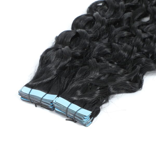 Black Tape in Hair extension Curly - Image 2